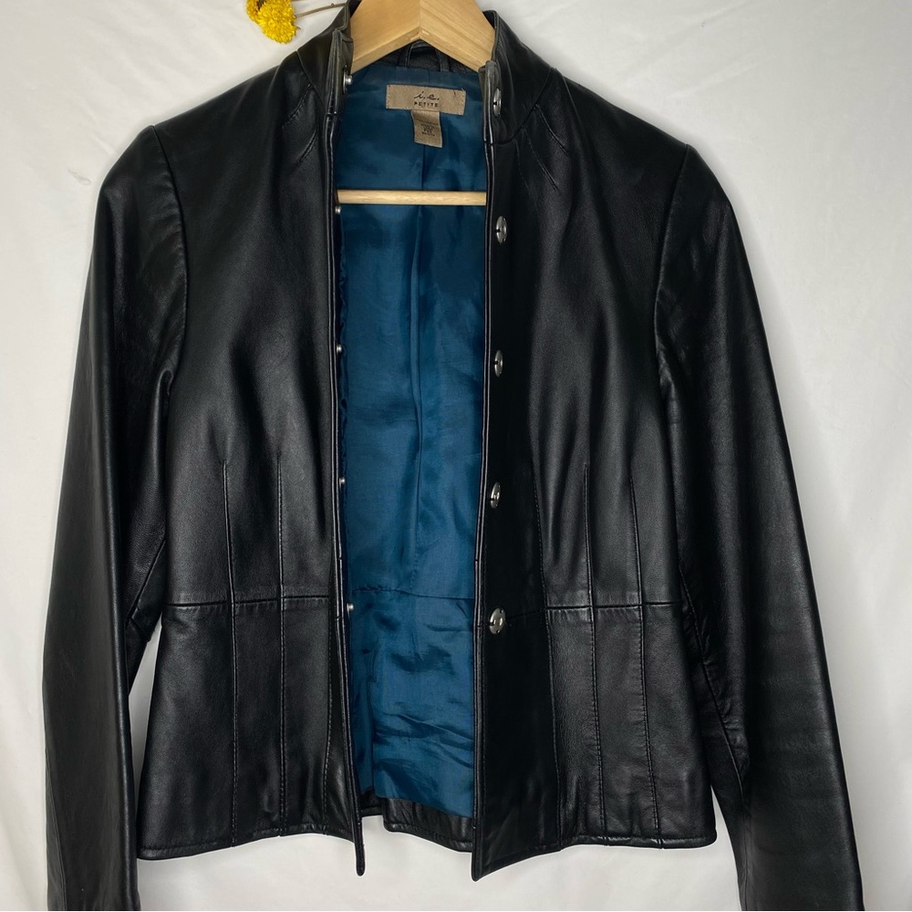 I.E. Black Authentic Leather Jacket
